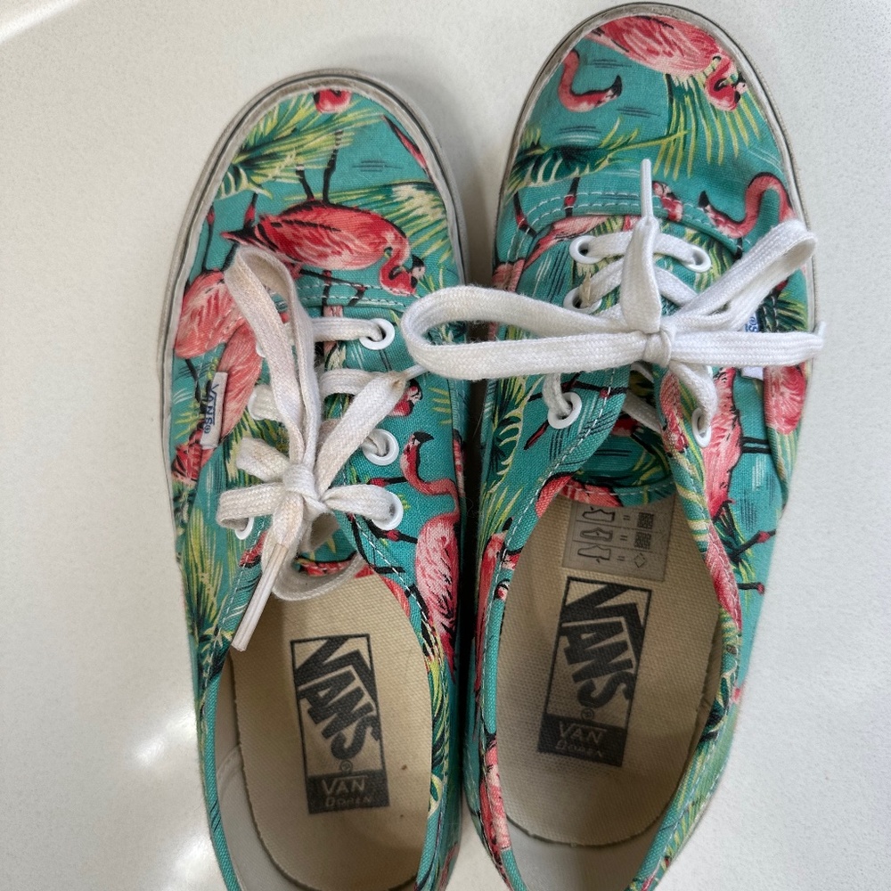 Flamingo Print Vans